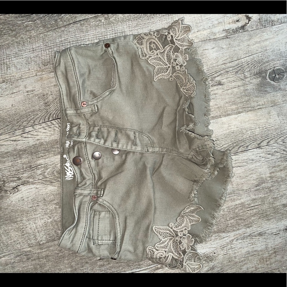 High Rise Denim Shorts